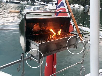 Clamp On Rail Mounts Boat BBQ