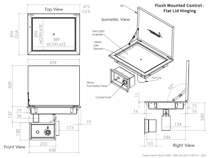 Classic Electric Built-In BBQ - Image 11